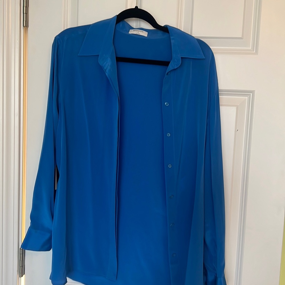NWT - Aritzia Babaton Academy Silk Shirt